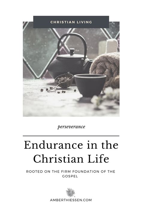 Endurance in the Christian Life