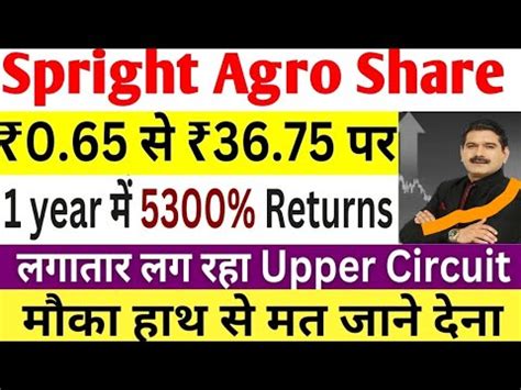 Spright Agro Ltd Share Latest News Spright Agro Share Price Top Penny