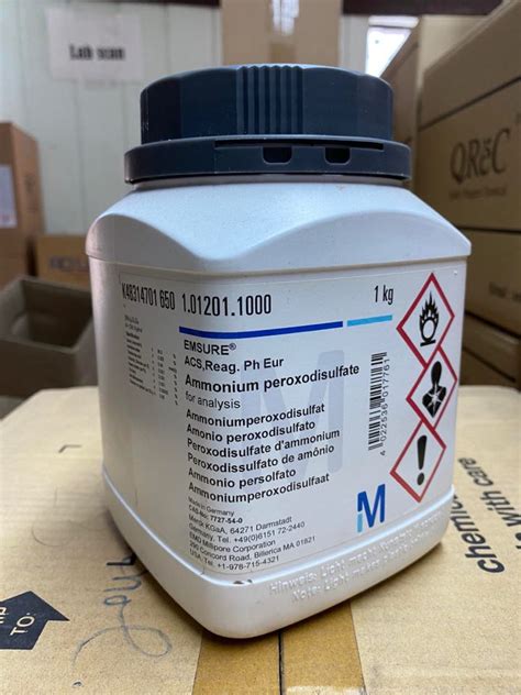 Ammonium persulfate AR grade 1 กโลกรม ขวด ยหอ Merck Germany