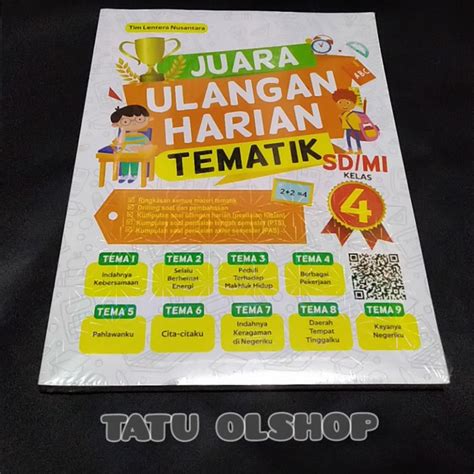 Jual Buku Juara Ulangan Harian Tematik Sd Kelas Kurikulum