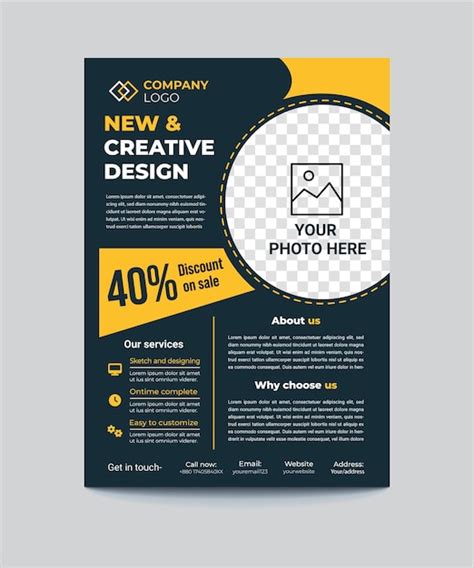 Premium Vector Creative Business Flyer Brochure Design Vector A Size