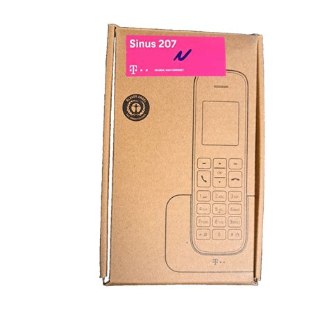 Telekom Sinus 207 Schnurloses Telefon Schwarz 4897027121902 EBay