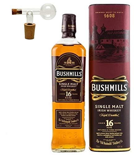 Bushmills 16 Jahre Irischer Single Malt Whiskey 1 Glasportionierer