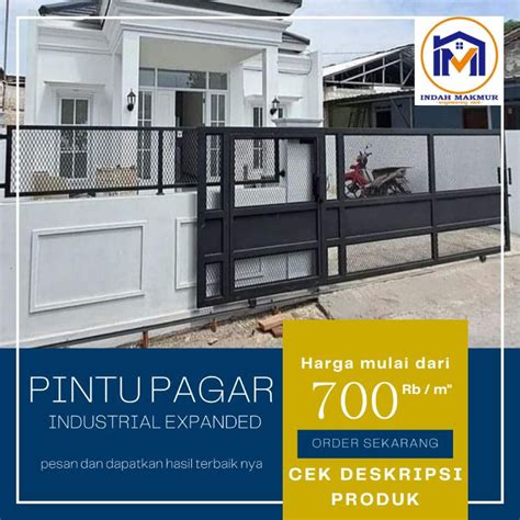 Jual Pintu Pagar Minimalis Modern Pagar Industrial Expanded Pagar