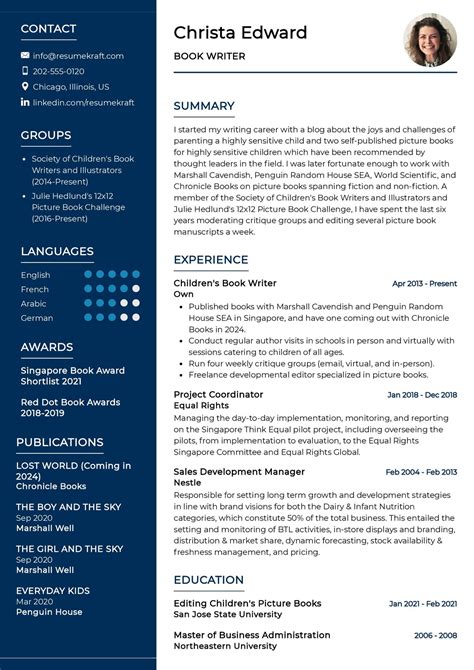 Writer Resume Template Williepresley Blog
