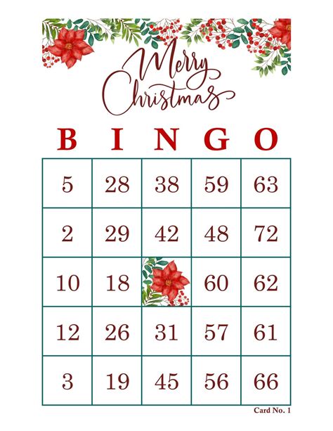 Printable Holiday Bingo Cards Free Printable Word Searches