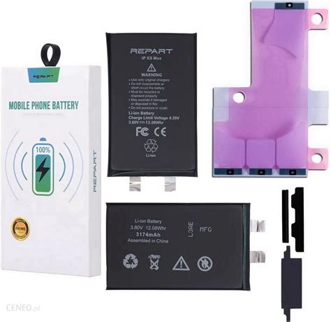 Bateria Repart Bateria 3174mah Ogniwo Bez Taśmy Bms Do Apple Iphone Xs Max Opinie I Ceny Na