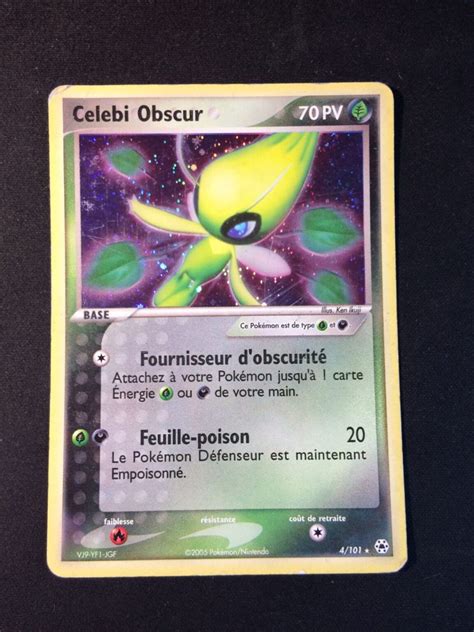 Celebi Obscur Ex L Gendes Oubli Es Carte Pokemon