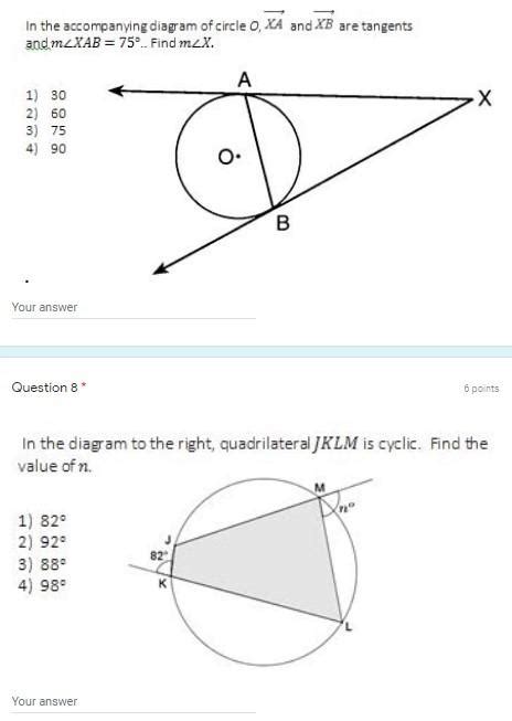 Solved In The Accompanying Diagram Of Circle O Xa And Xb Chegg