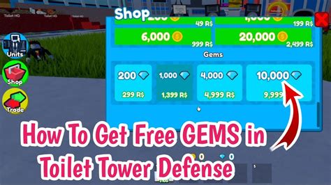 How To Get Free Gems In Toilet Tower Defense Ep Get Free Diamonds