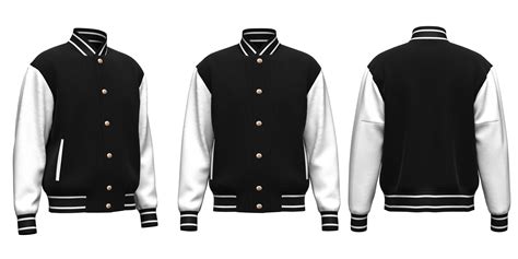 Artstation Mens Varsity Jacket 3d Model