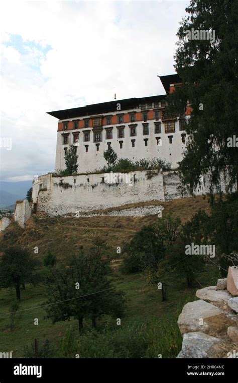 Buddhist Fortress Dzong In Paro In Bhutan Stock Photo Alamy