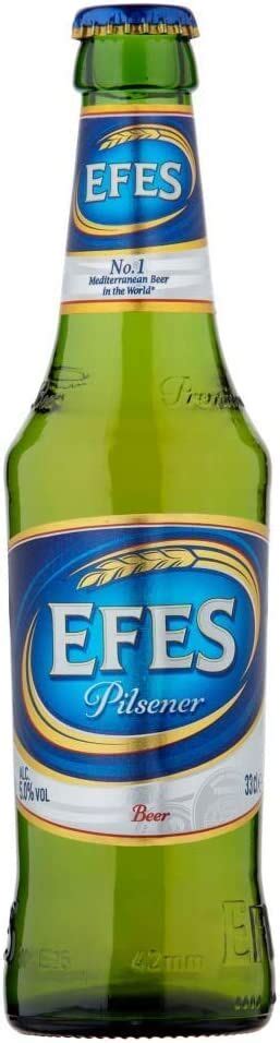 Efes Pilsener Lager 24 X 330ml 5 Bottles