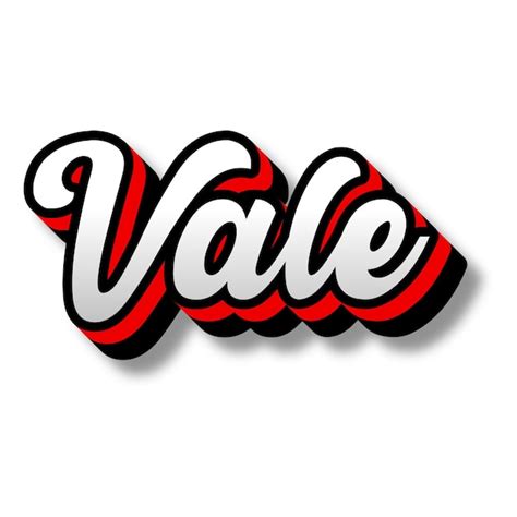 Premium Photo Vale Text D Silver Red Black White Background Photo