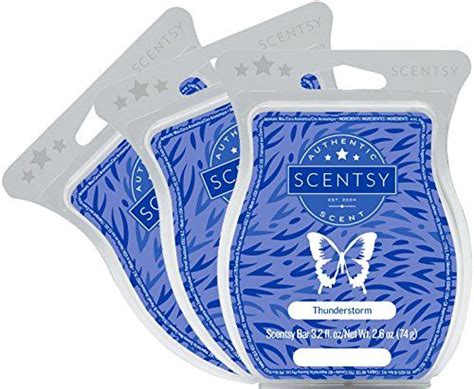 Scentsy Thunderstorm Wickless Candle Tart Warmer Wax 32 Oz Bar 3pack 3