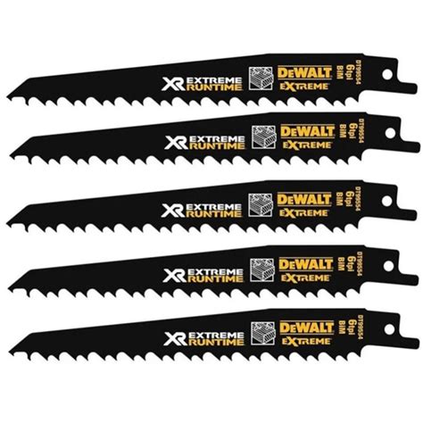 Lame De Scie Sabre Bois Dewalt Dt Qz Longueur Mm Lot De