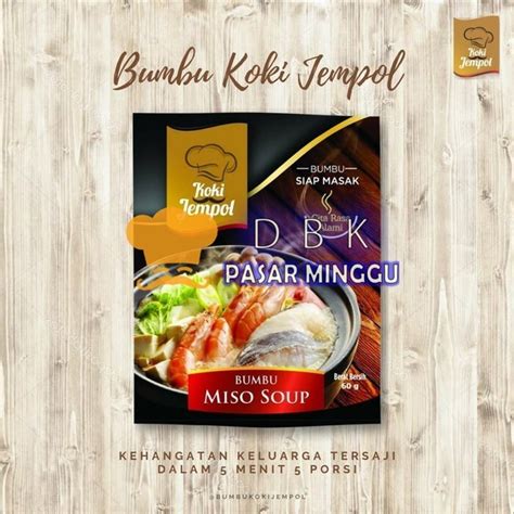 Jual Koki Jempol Miso Soup Gr Bumbu Kuah Miso Hotpot Shabu Shabu