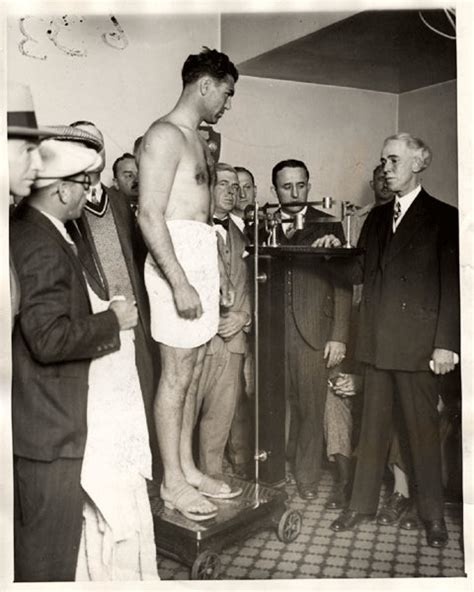 Dempsey Jack Wire Photo 1927 Weighing In For Tunney Jo Sports Inc