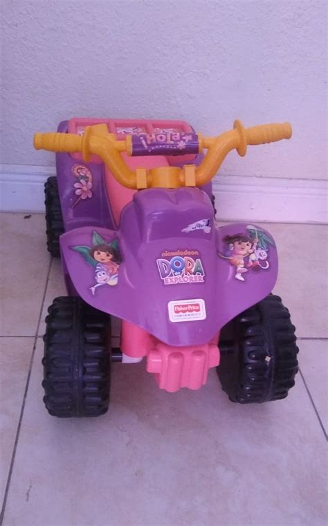 Fisher Price Power Wheels Girls Dora Lil Quad Explorer Adventure