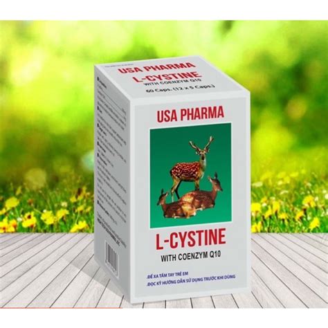 Viên uống L-CYSTINE with Coenzyme Q10, USA Pharma ngăn ngừa rụng tóc ...