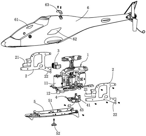 用于遥控直升机的机体结构的制作方法