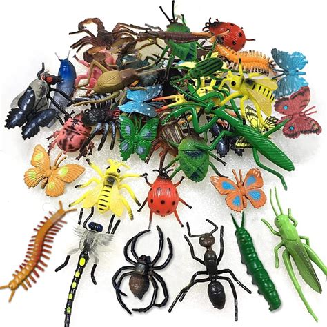 30 Pack Bug Toys Fake Plastic Bugs and Insects for Kids Toddler
