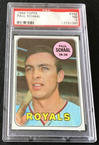 Topps Baseball Trading Card Paul Schaal Psa Nm Ebay