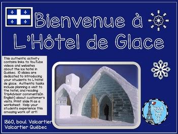 L'hotel de Glace Authentic Core French Culture Activity Quebec Ice Hotel