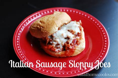 Italian Sausage Sloppy Joes Quick And Easy Recipe