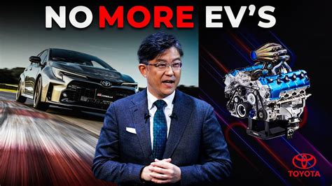 New Toyota CEO Reveals Hydrogen Combustion Engine The End Of Electric