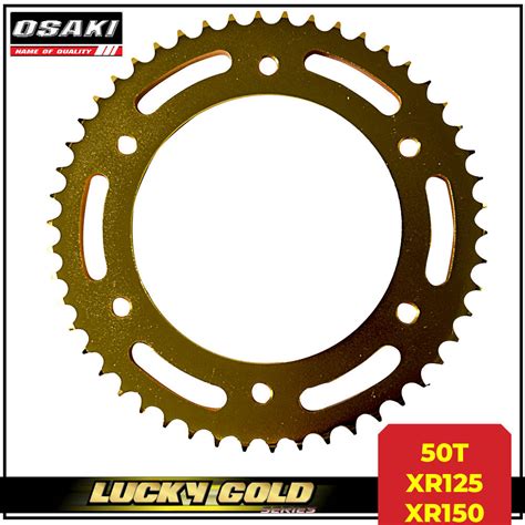 Osaki 50T 520 Lucky Gold Rear Sprocket For XR125 XR150 Made In