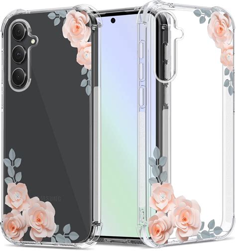 Amazon GREATRULY Floral Clear Case For Galaxy S23 FE For Women