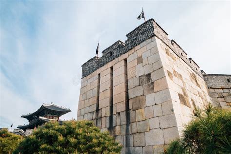 Hwaseong Fortress in Suwon, Korea Stock Image - Image of hwaseong, blue: 118461117