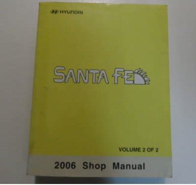 Hyundai Santa Fe Service Repair Shop Manual Vol Factory Oem Book