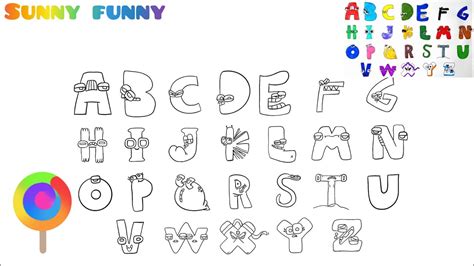 Alphabet Lore But Everyone A Z Coloring Pages How To Draw Alphabet