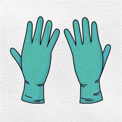 Rubber Gloves Drawing - HelloArtsy