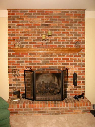 The Great S Reno Painting The Red Brick Fireplace