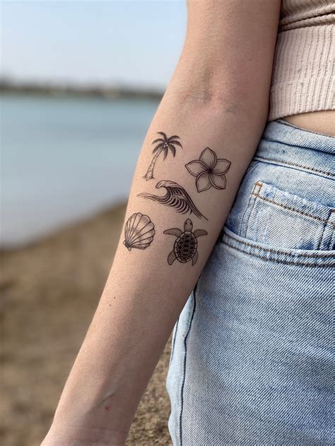 Discover 79 Minimalist Simple Beach Tattoos Super Hot In Coedo Vn