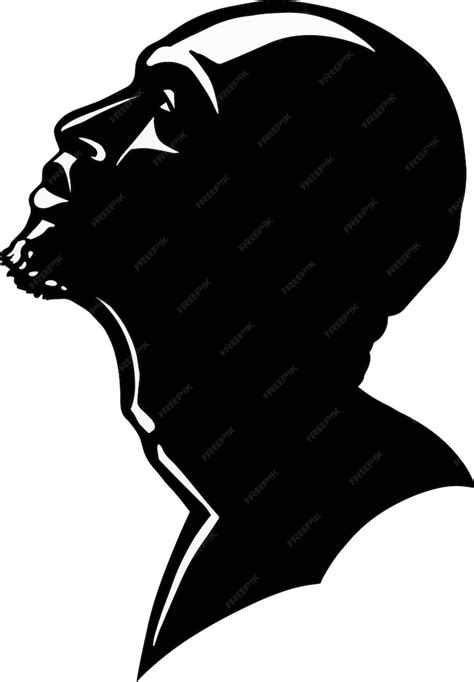 Premium Vector Black Man Silhouette Vector Illustration