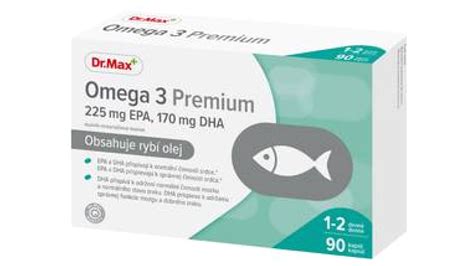 Doplněk stravy Omega 3 Premium Dr Max levně Kupi cz