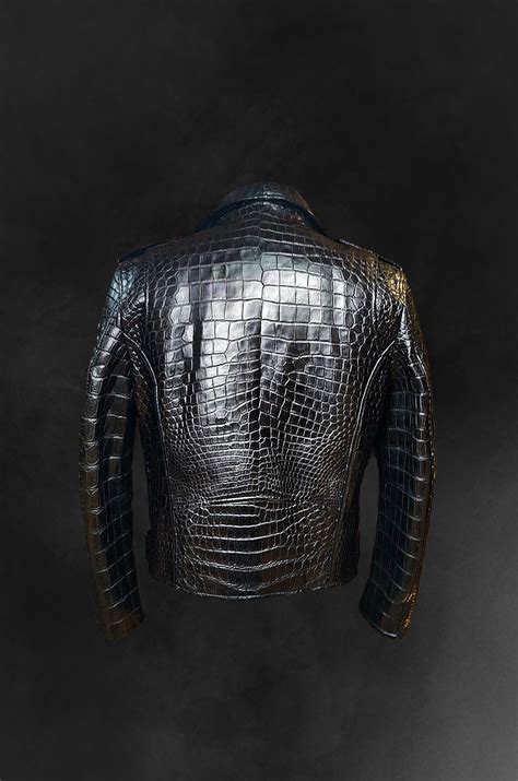 Alligator Leather Biker Jacket Qureshi Leathers