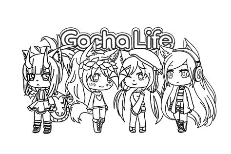 Todo Personaje Gacha Life Para Colorear Imprimir E Dibujar