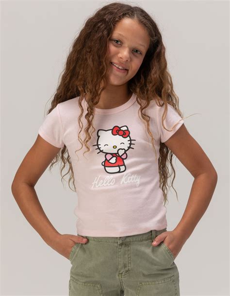 Sanrio Hello Kitty Giggle Girls Tee Light Pink Tillys