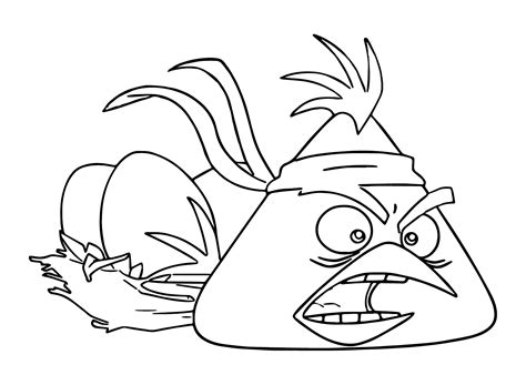 Eggs With Chuck Angry Bird Coloring Page Free Printable Coloring Pages