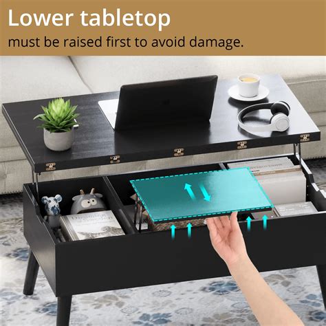 Vowner Vowner Table Basse Relevable Convertible En Table De Salle