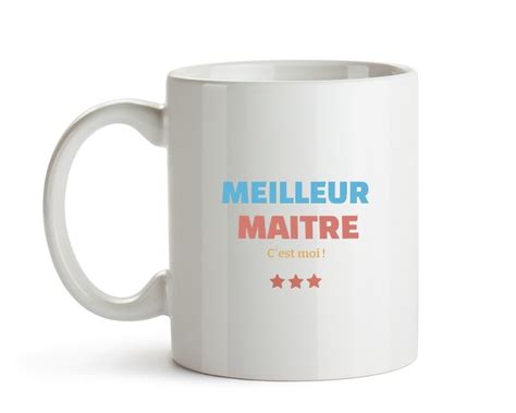 Tasse personnalisée Meilleur Maitre Cadeaux