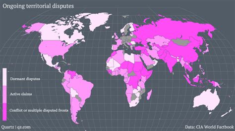 All the world’s territorial disputes, graded by intensity — Quartz