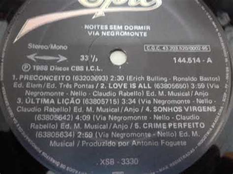 Via Negromonte Noites Sem Dormir Vinyl Discogs