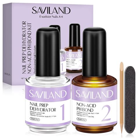 Buy Saviland Nail Dehydrator And Non Acid Ph Bond Set Nail Prep Dehydrate And Acid Free Ph