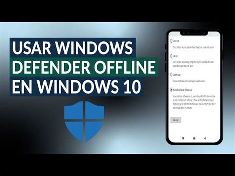 Cómo Descargar y usar Windows Defender Offline en Windows 10 Ejemplo